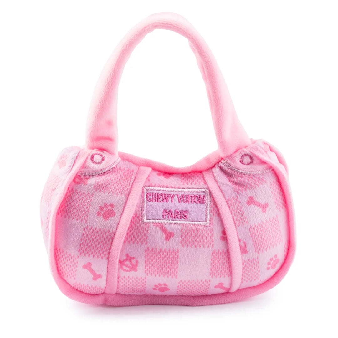 Pink Check Chewy Vuiton Handbag