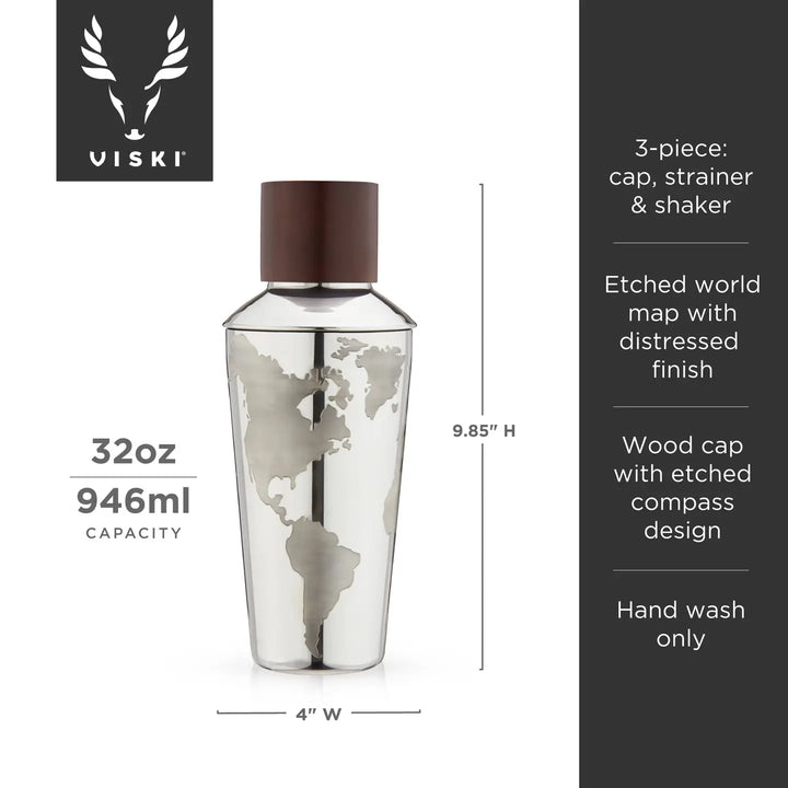 Globe Cocktail Shaker