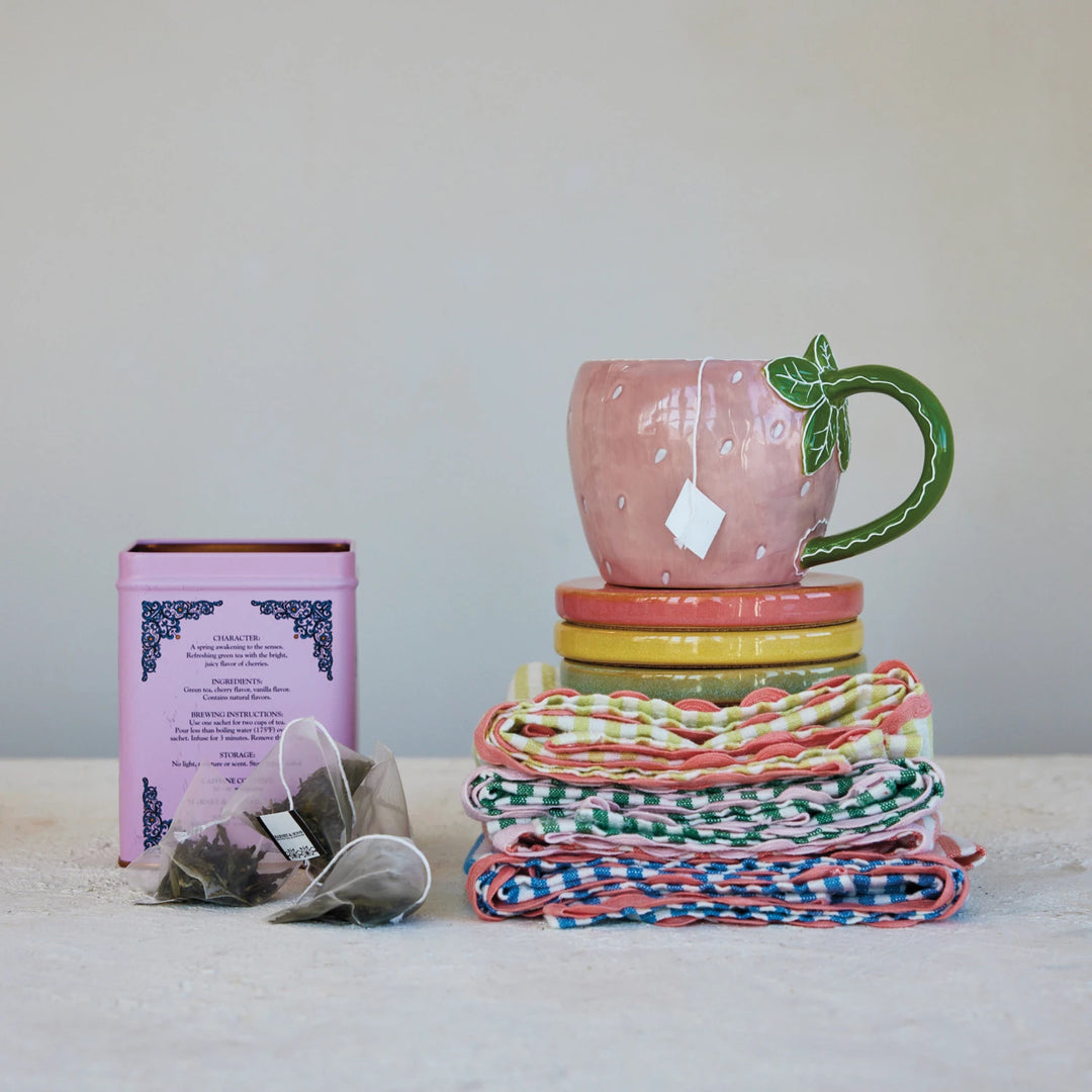 Hand-Painted Strawberry Mug