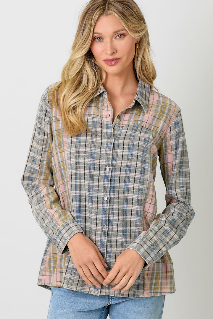 Color Block Flannel