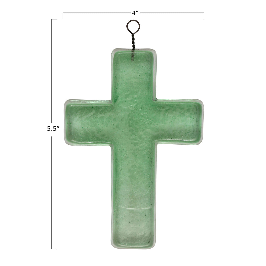 Green Glass Cross