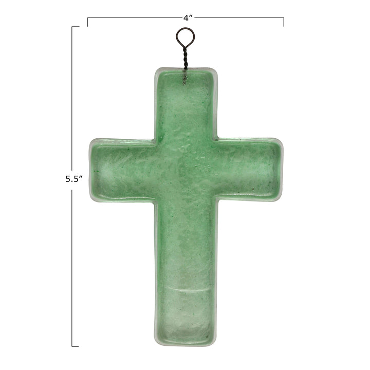 Green Glass Cross