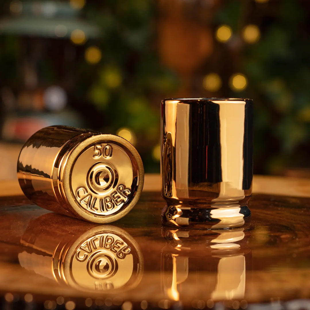 Set of 2 50 Caliber Shot Glasses