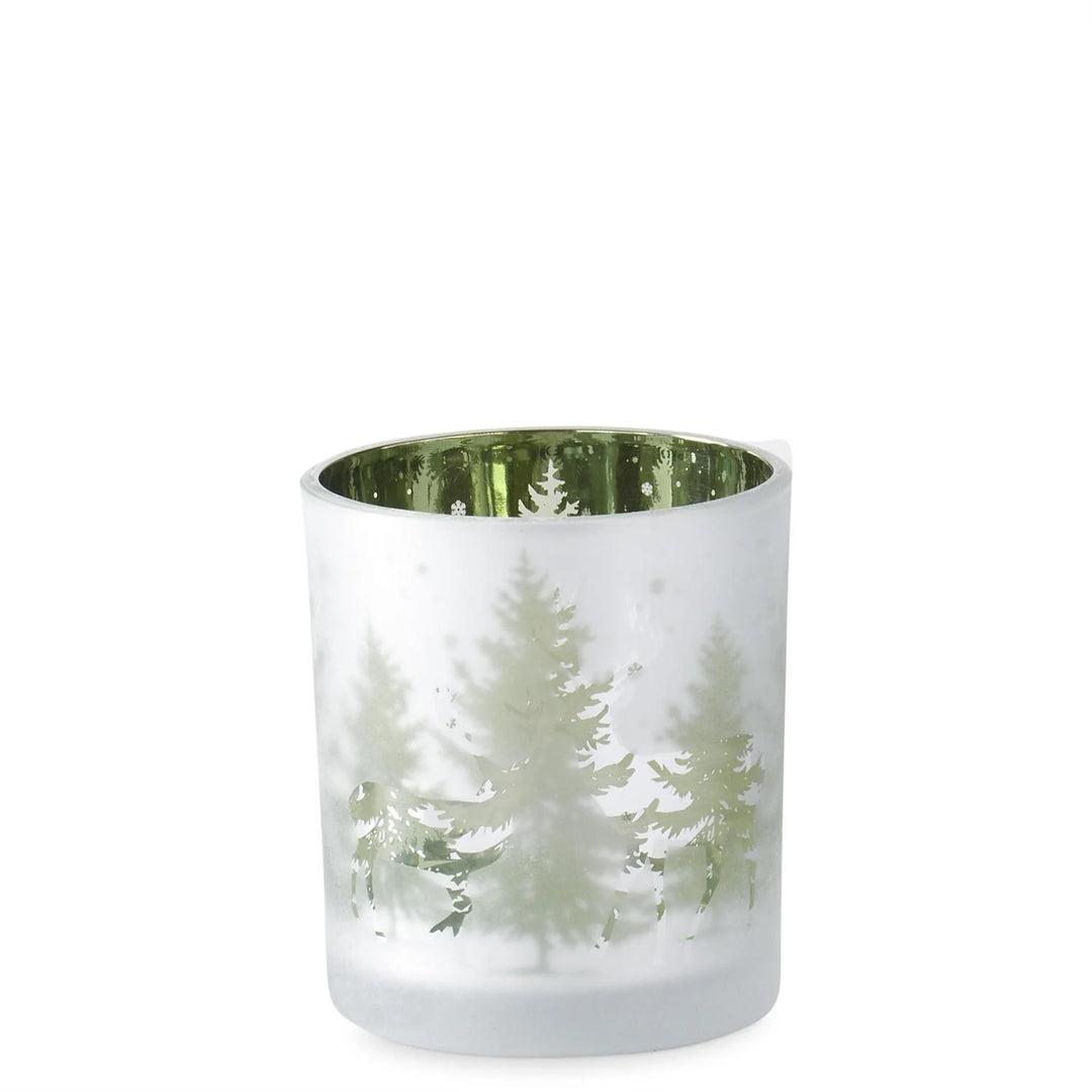 Frosted Glass Deer Votive Holder - Madison's Niche 