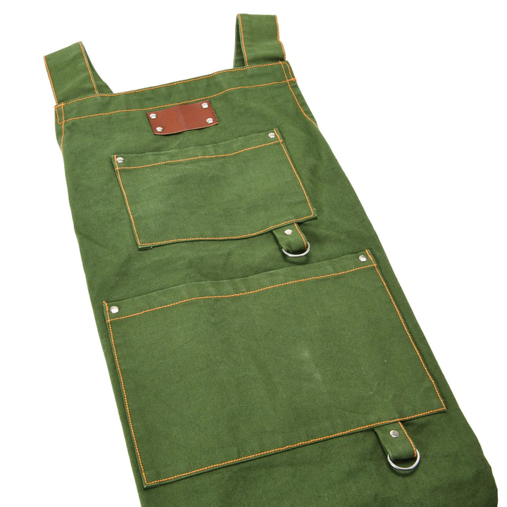 Green Cross Back Apron