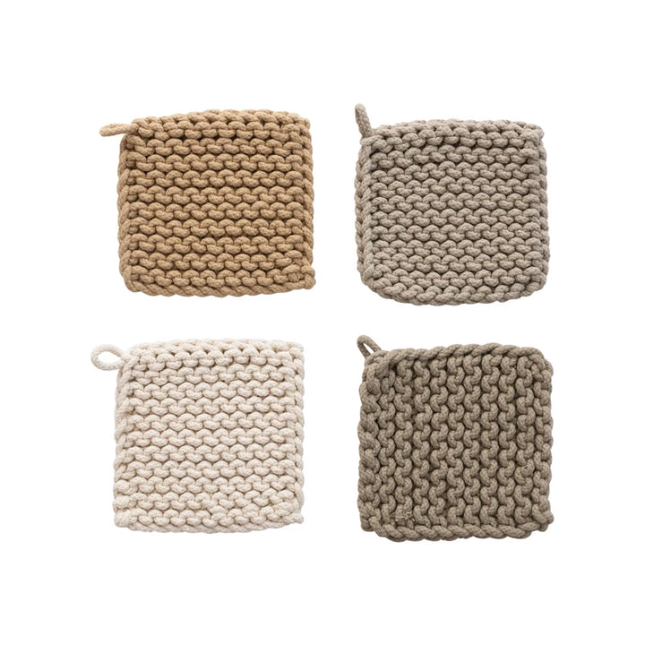 Neutral Crocheted Pot Holders