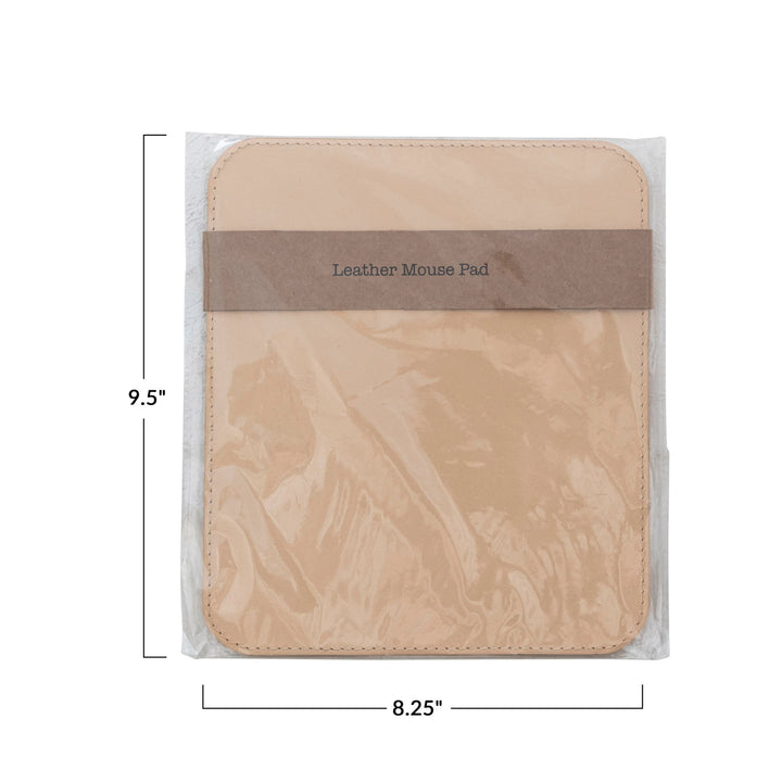 Tan Leather Mouse Pad - Madison's Niche 