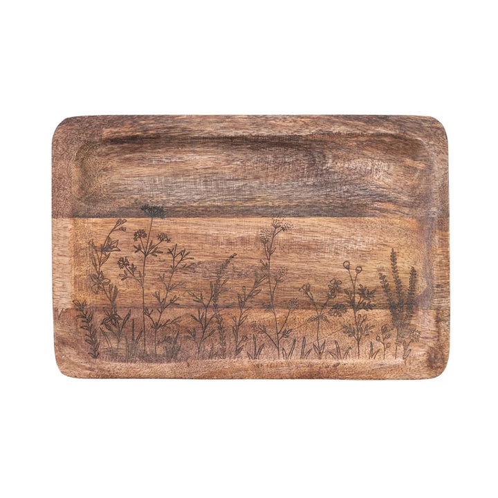 Botanical Etched Tray