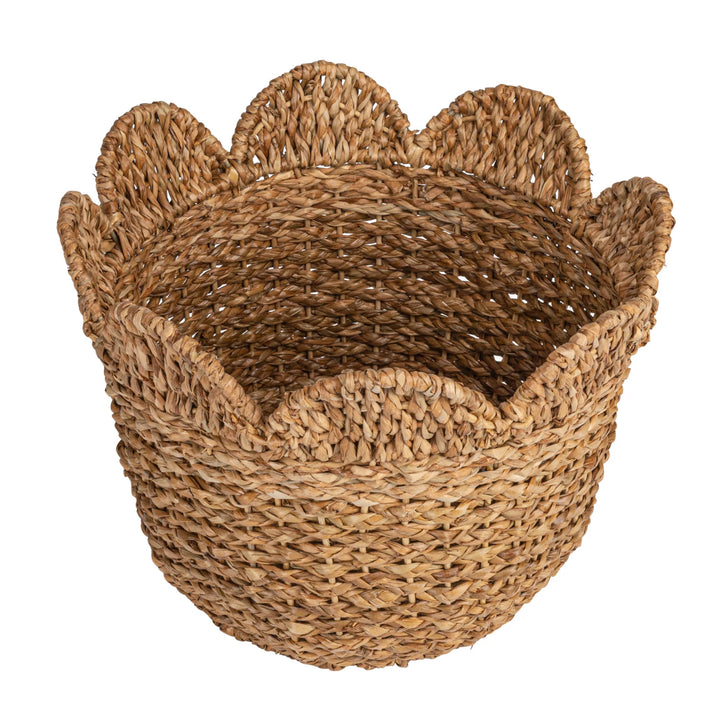 Braided Basket with Scallop Edge