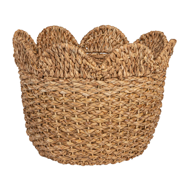 Braided Basket with Scallop Edge