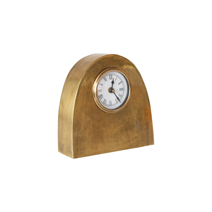 Arched Brass Clock