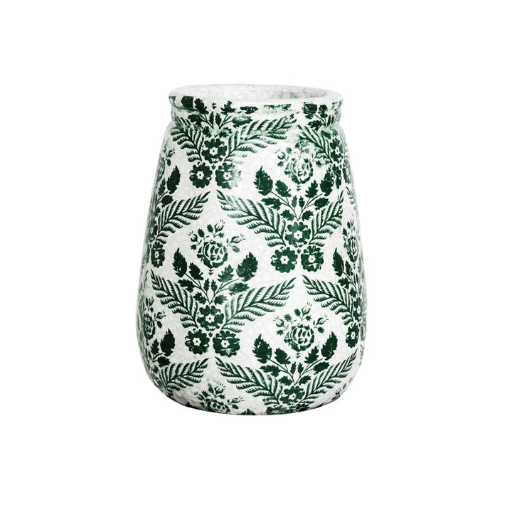 Green Crackled Vase