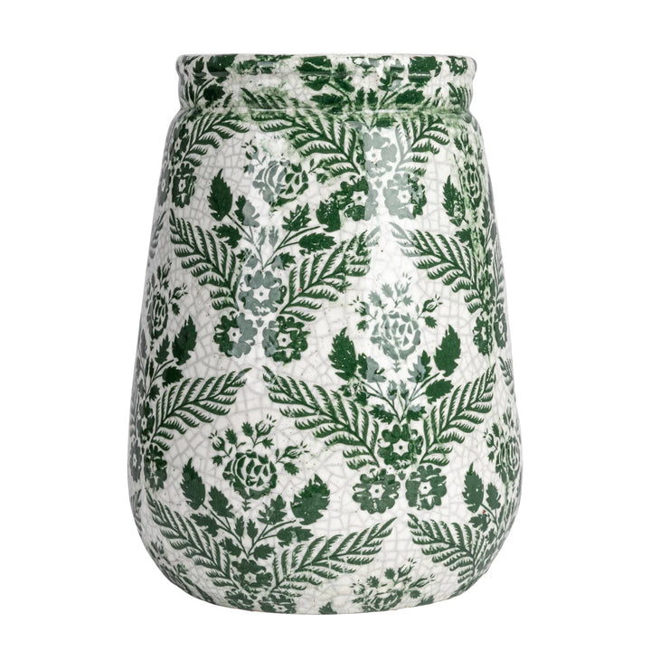 Green Crackled Vase