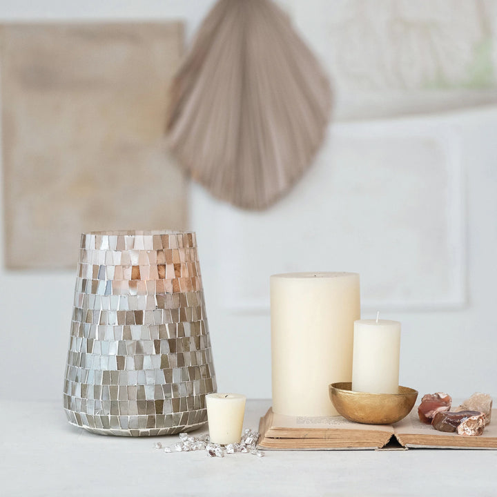 Mosaic Candle Holder/Vase