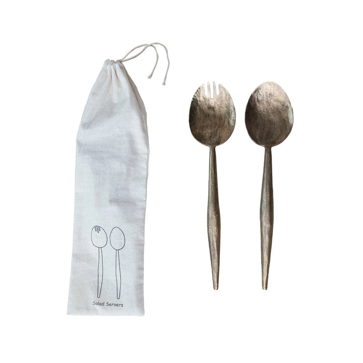 Set Metal Salad Servers