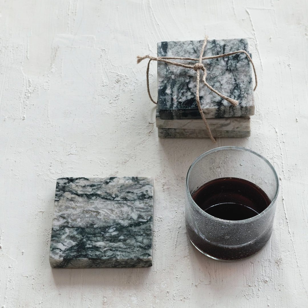 Set of 4 Marble Coasters