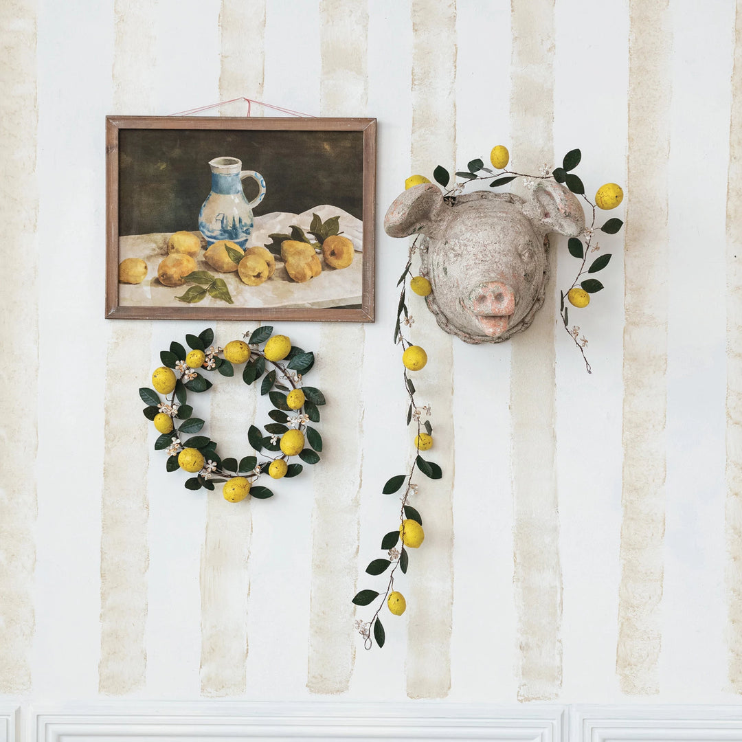 Vintage Lemon Wreath