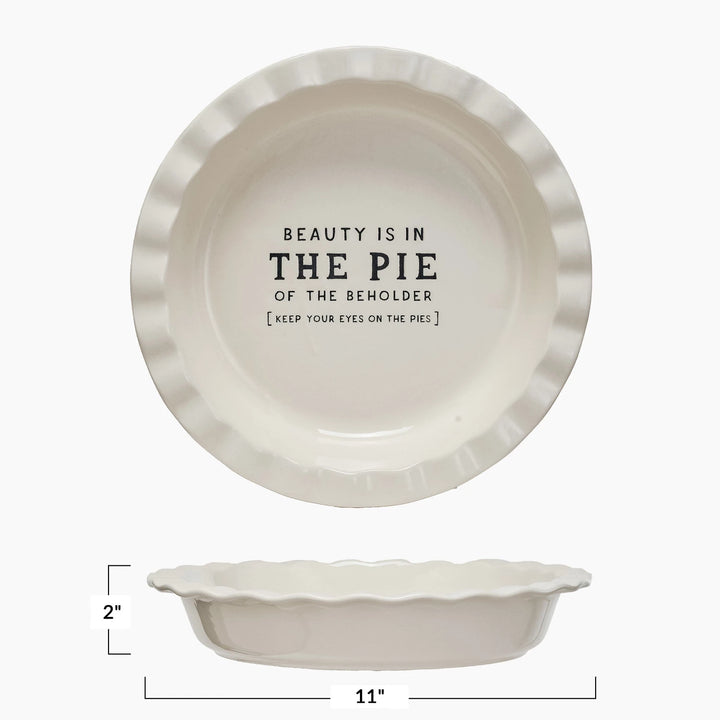 Stoneware Pie Dish