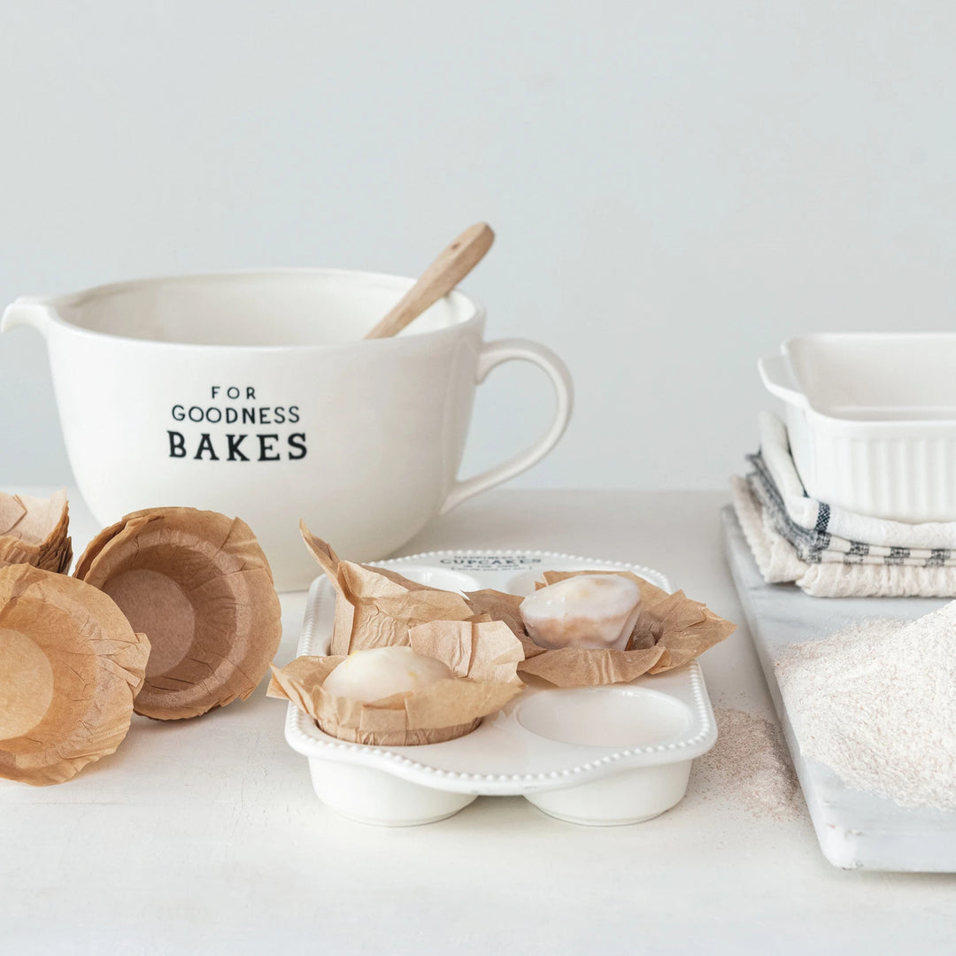 Stoneware Muffin Pan