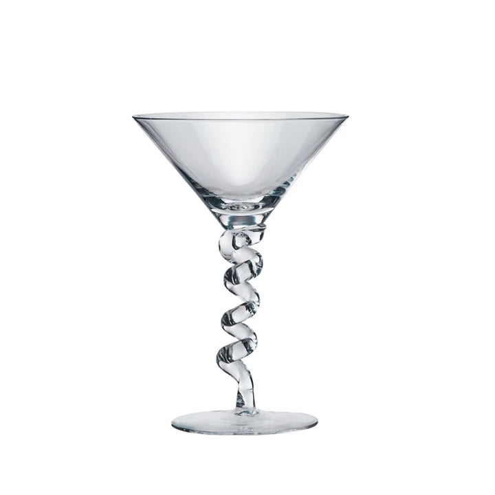 Twisted Martini Glass