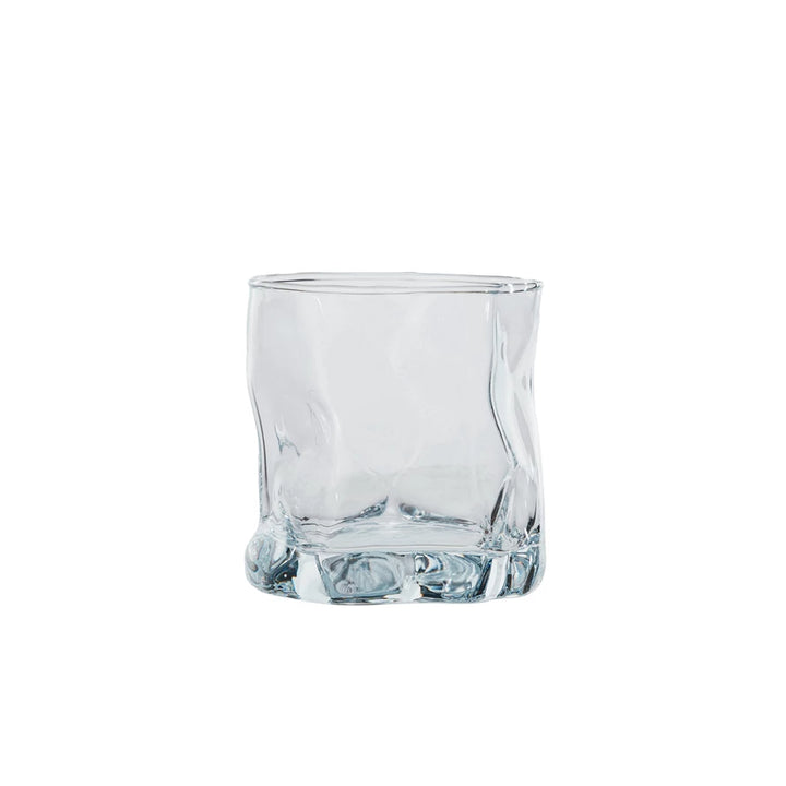 Crumpled Lowball Glass