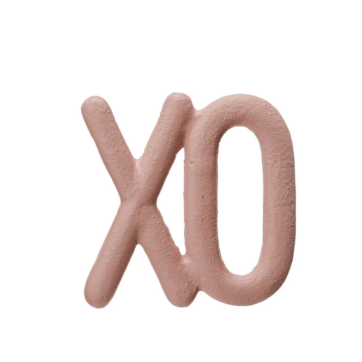 "XO" Pink Cast Iron Trivet