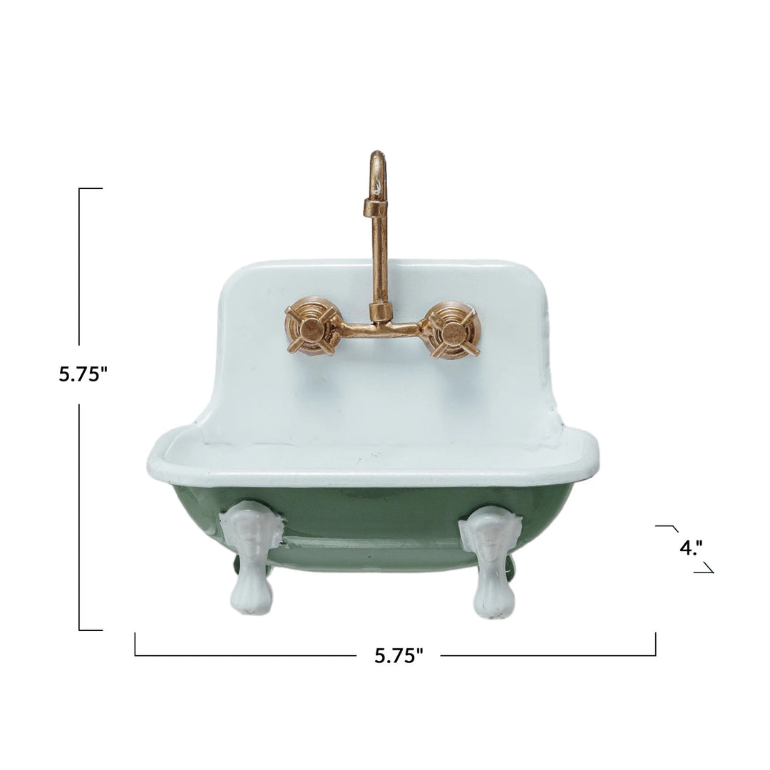 Green Sink Soap Dish