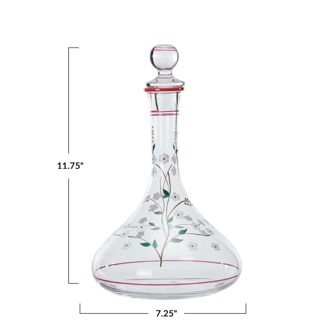 Hand-Painted Decanter