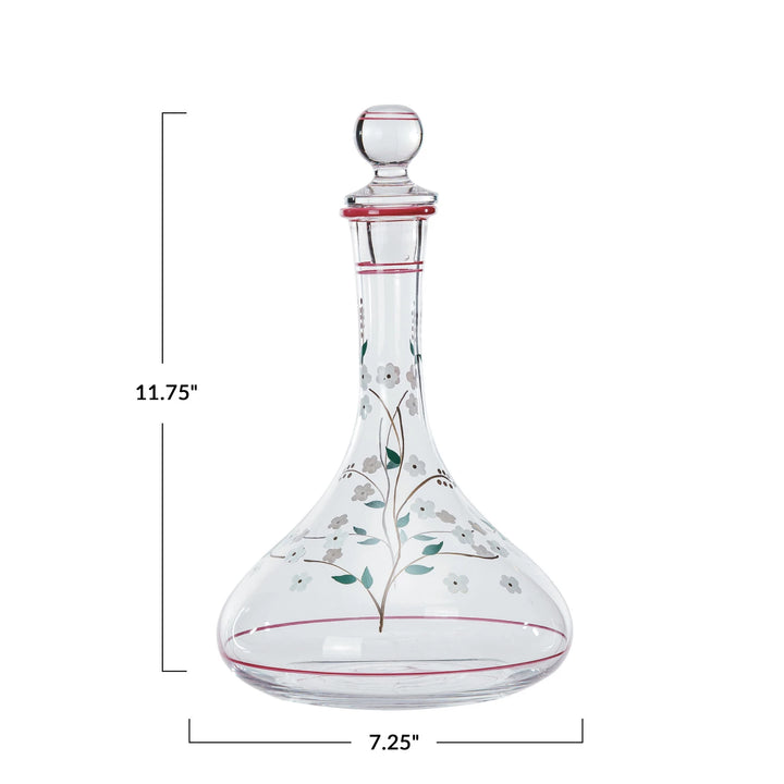 Hand-Painted Decanter