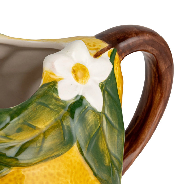 Lemon Stoneware Pitcher