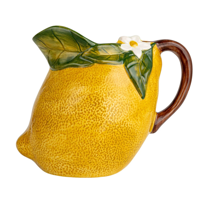 Lemon Stoneware Pitcher