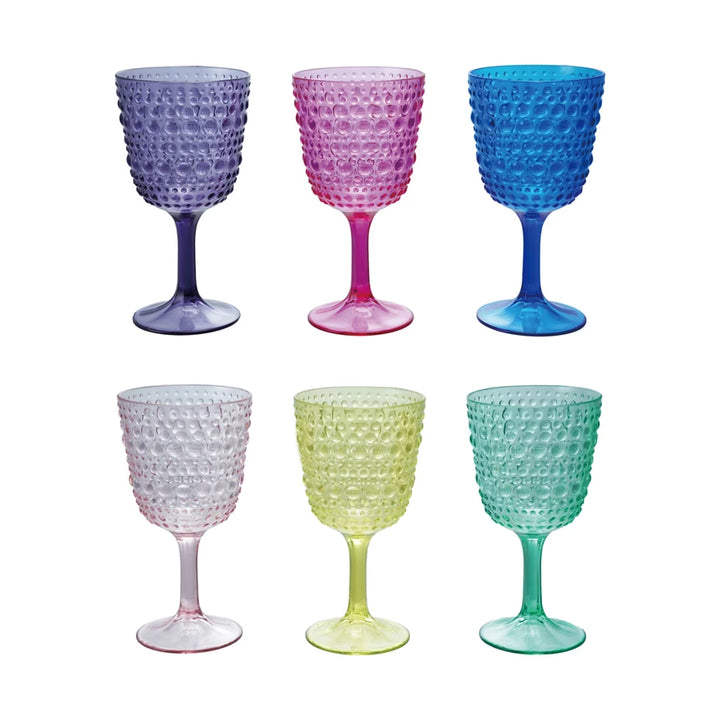 Acrylic Dots Wine Glass