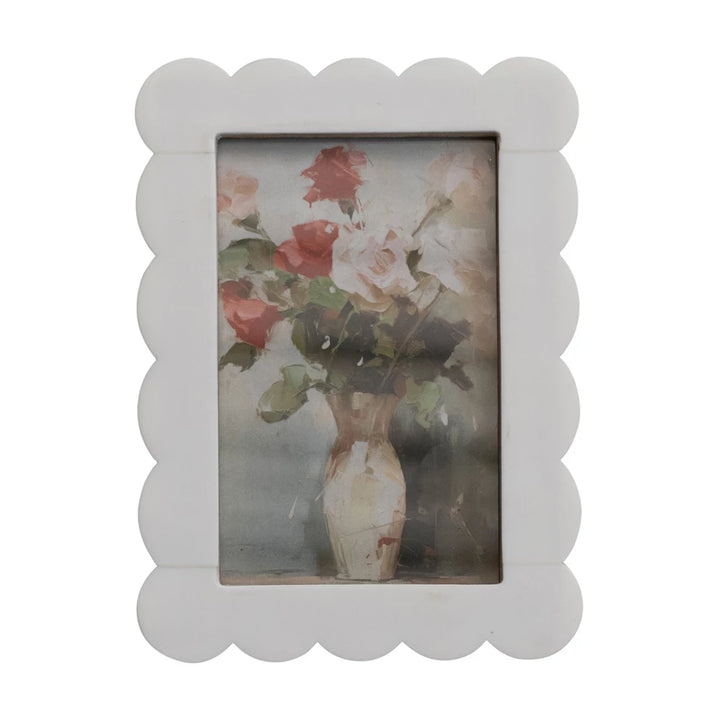 Scalloped Resin 4x6 Frame