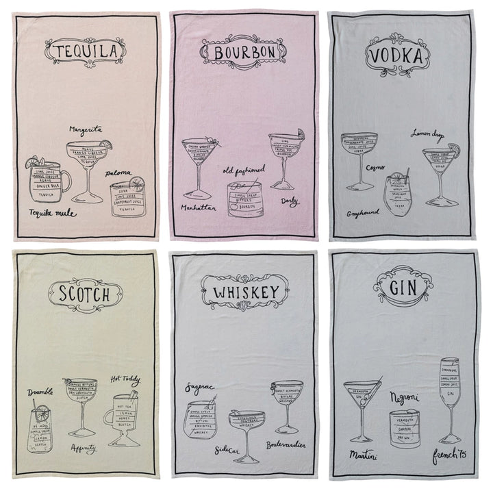 Cocktail Recipe Towel