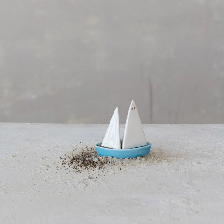 Sailboat Salt & Pepper Set