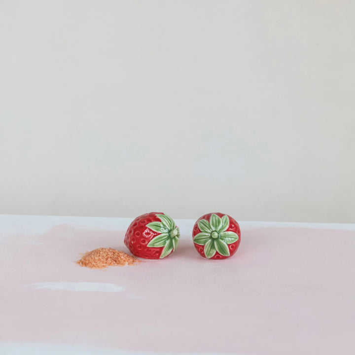 Set of 2 Strawberry Salt and Pepper Shakers