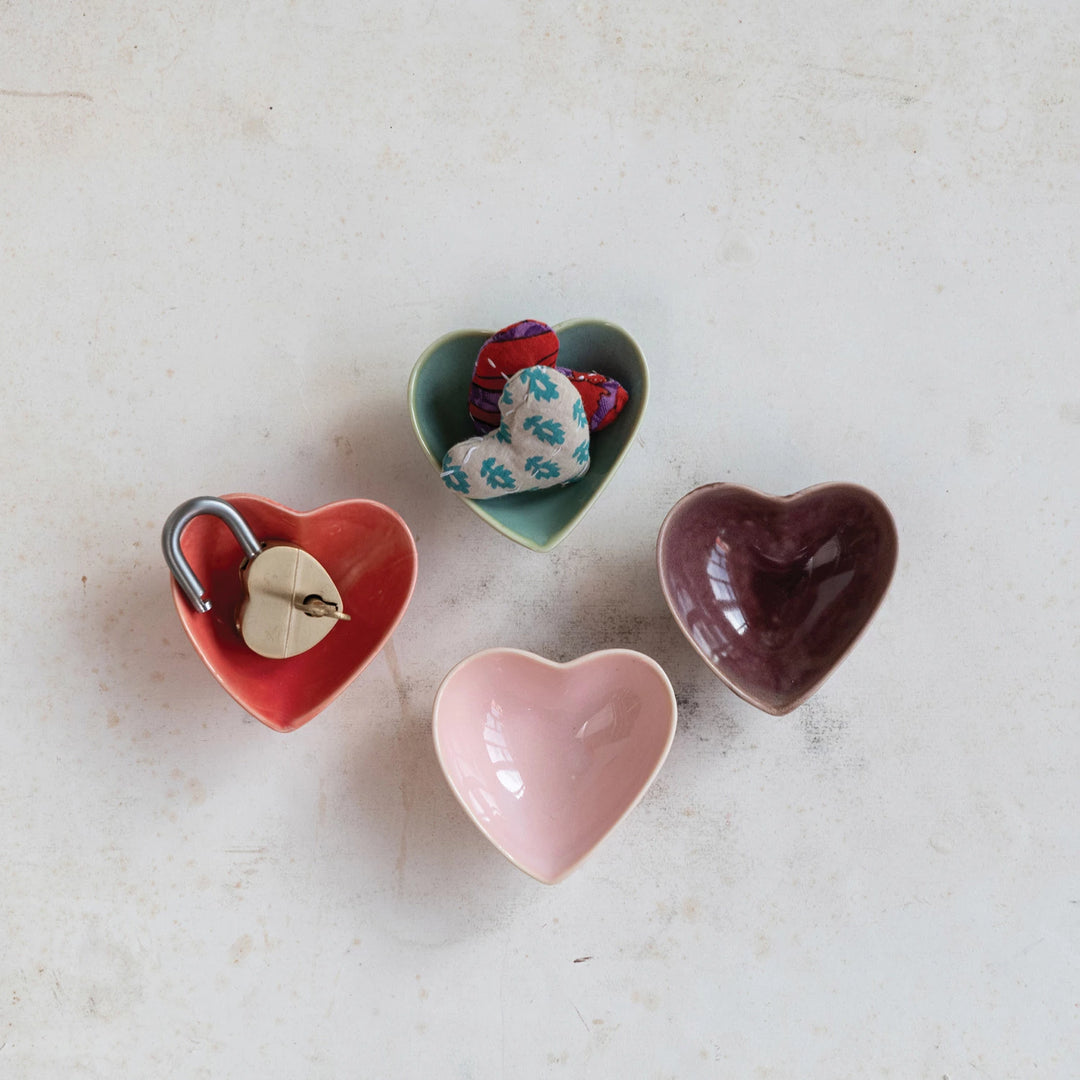 Stoneware Heart Dish