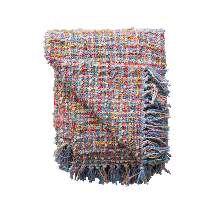 Woven Throw with Fringe