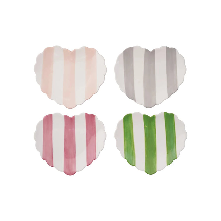 Striped Heart Dish