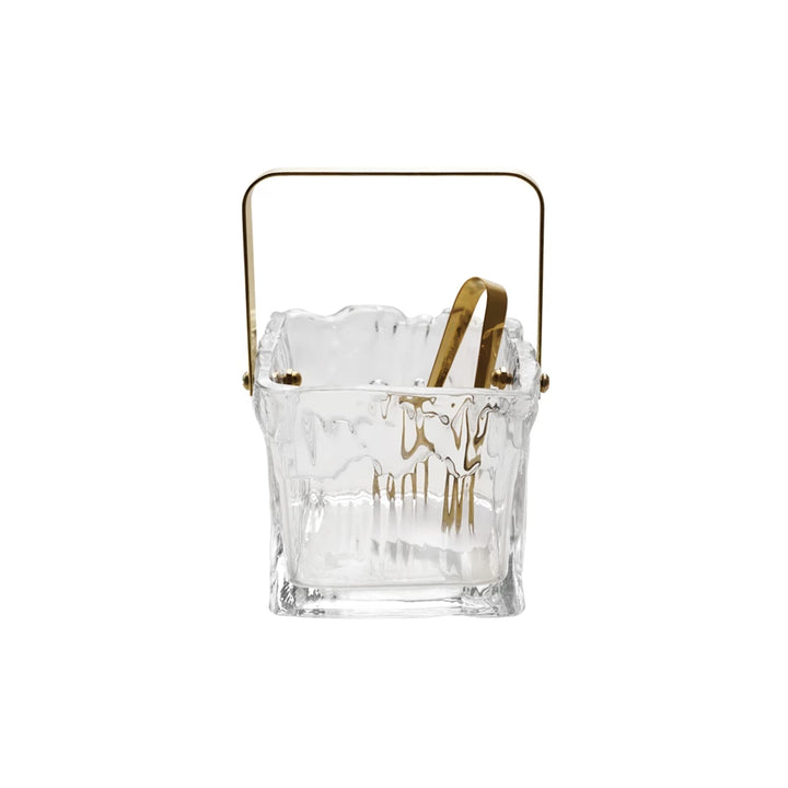 24oz Textured Glass Ice Bucket