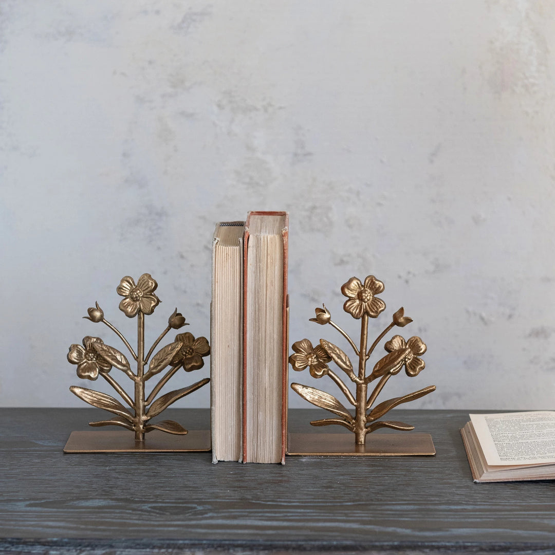 Flower Bookends Set of 2