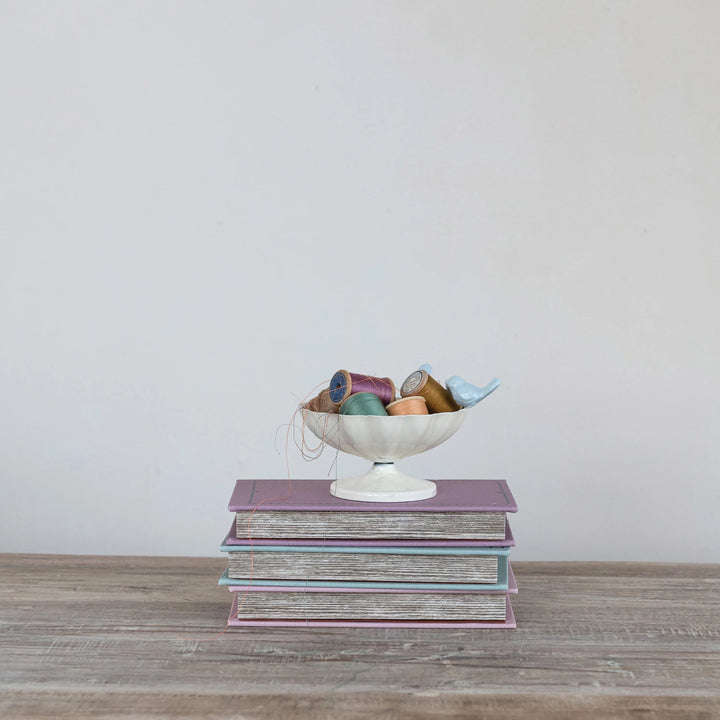 Scalloped Bowl With Birds