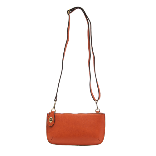 Mini Crossbody Wristlet in Burnt Orange