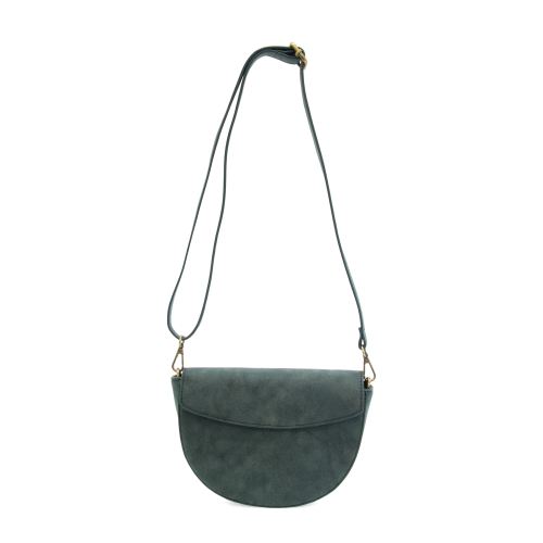 Luna Crescent Crossbody in Deep Teal