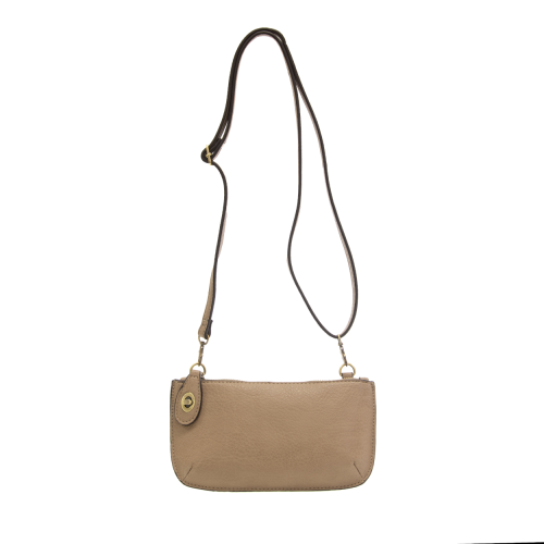 Mini Crossbody Wristlet in Mushroom