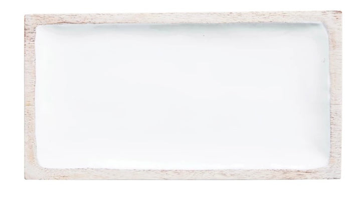 Enamel/Wood Tray - Madison's Niche 