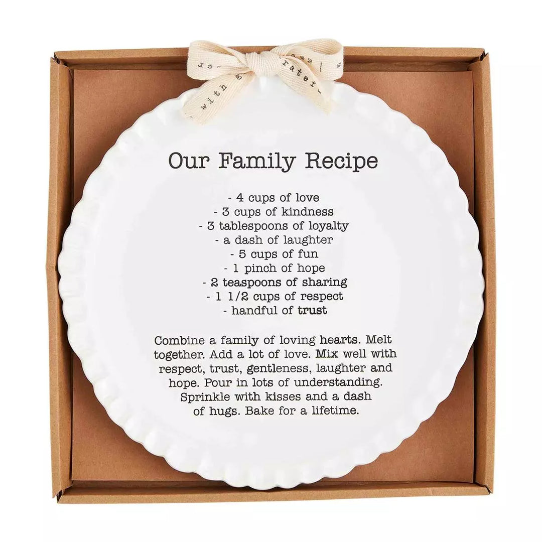 Family Recipe Plate - Madison's Niche 