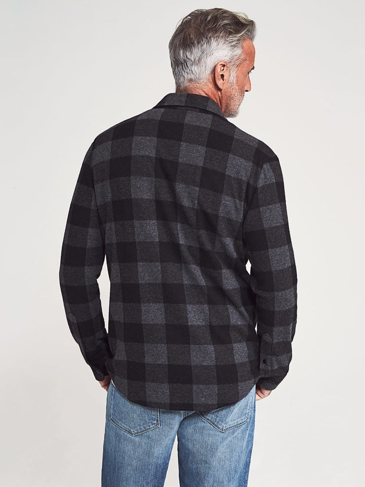 Legend Sweater Shirt in Charcoal Black Buffalo