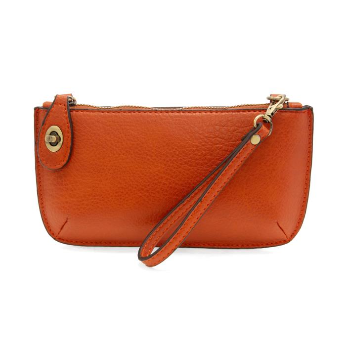 Mini Crossbody Wristlet in Burnt Orange