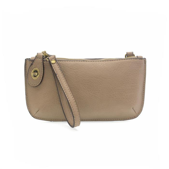 Mini Crossbody Wristlet in Mushroom